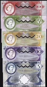 Set Aruba 5;10;20;50;100 scellini, edizione privata, 2018, QEII Hybrid Polymer F - Foto 1 di 6