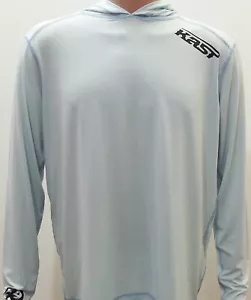 Kast Extreme Fishing Gear Ronin Tech Top Hooded Sun Shirt Ice Blue 3XL NWT in OP - Picture 1 of 12