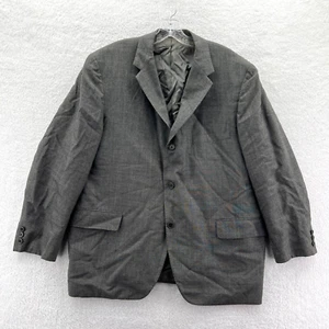 Vintage 1967 Frank Brothers Blazer Jacket Mens 44 Gray 44x31 Fenn Feinstein 60s - Picture 1 of 18