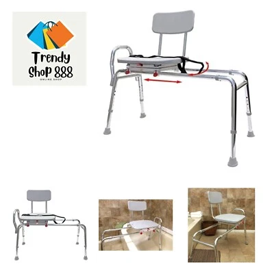 Banco de transferencia de baño deslizante giratorio 77662 - Longitud de base regular: 39" - 40" - H... Foto 1 de 4