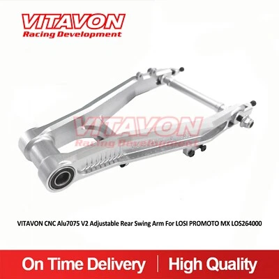 Vitavon Adjustable Rear Swing Arm CNC Alu7075 For LOSI PROMOTO MX LOS264000 - Image 1 of 4