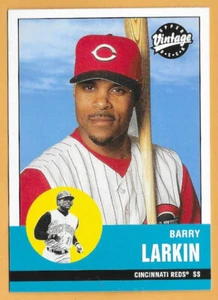 Barry Larkin Cincinnati Reds #322 - cubierta superior de colección casi nuevo-como nuevo 2001 - Imagen 1 de 2