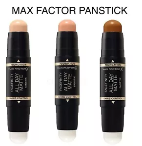 Max Factor Facefinity All day Matte Pan Stick - All Shades Foundation NEW - Picture 1 of 19