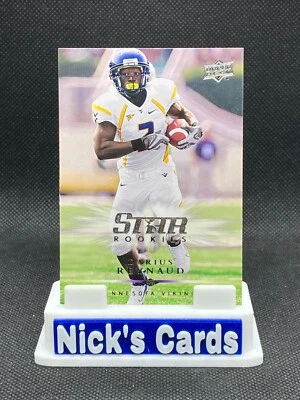 2008 Upper Deck #224 Darius Reynaud SR, RC Minnesota Vikings - Image 1 of 2