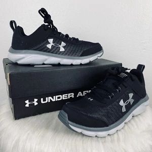 Scarpe da ginnastica Under Armour Kids GS Assert 8 Running 3,5 Y nere NUOVE 3022100|001 - Foto 1 di 10