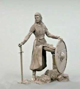 Unbemalte 1/24 Lady Lagertha Female Viking Warrior Resin Figur Modellbausatz - Bild 1 von 3