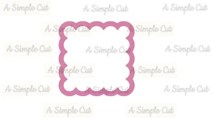 Scalloped Square 4" Cookie Cutter - Picture 1 of 1