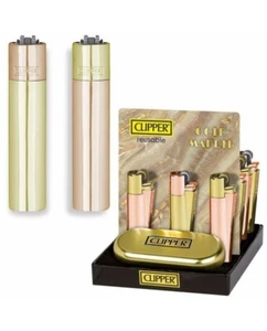 Clipper Feuerzeuge Large Metal Gold Marble mit Geschenkbox Limited Edition - Bild 1 von 3