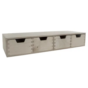 Wooden Horizontal Drawer Storage Cabinet / Craft Holder Organiser 56x20.5x10 cm - Picture 1 of 8