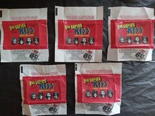 KISS 1978 DONRUSS SERIES TWO WAX CARD WRAPPERS (5 WRAPPERS)