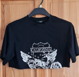 Schwarzes Cropped Top von Shein Größe M - Bild 1 von 2