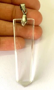 Ciondolo Quarzo Trasparente Accessorio Moda Cristallo Regalo Energia Artigianale Energia - Foto 1 di 2