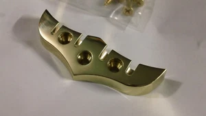 Cordal de bajo estilo alambique latón macizo/tornillos de cabeza plana. - Imagen 1 de 4