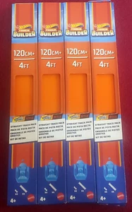Hot Wheels Track Builder Straight Track Packs Orange_4ft X 4_16 ft_NEW - Picture 1 of 6