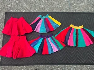 Vintage 1950’s Girls Roller Derby Skirt Lot Women Skates Rink 60s Handmade - Picture 1 of 17