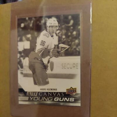 2022-23 Upper Deck UD Canvas Young Guns Black & White #C222 Andrei Kuzmenko (RC) - Image 1 of 2