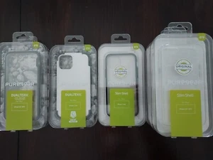 IPHONE 11 PRO (2019) 5.8" - PUREGEAR DUALTEK / SLIM SHELL CASE - CLEAR / WHITE - Picture 1 of 8