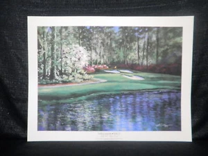 Bobby Sikes Golfing Augusta Hole 12 A/P Lithograph - Picture 1 of 4