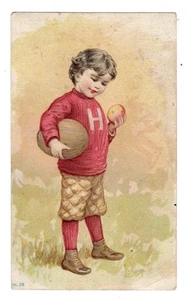 C A DORNEY FURNITURE CO. VICTORIAN TRADE CARD-ALLENTOWN, PA.-BOY/APPLE/MELLON - Picture 1 of 2