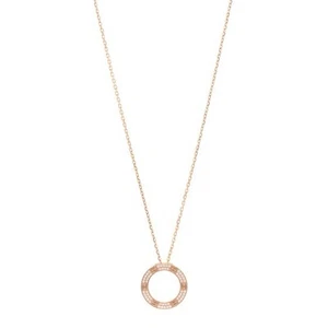 Cartier 18K Pink Gold Diamond LOVE Paved Necklace - Picture 1 of 8
