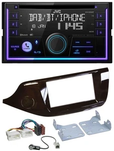 JVC MP3 USB 2DIN DAB Bluetooth CD Autoradio für Kia Ceed ab 12 glänzend - Bild 1 von 8