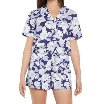 Gap Women's XS PJ Set 2-Piece Floral Woven Top and Shorts Pajama Set Size XS - Imagem 1 de 4