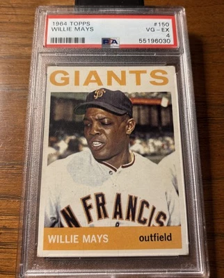 1964 Topps Willie Mays #150 PSA 4 VG-EX.  - Image 1 of 4