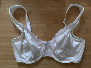 Vintage Curvation Side Shaper Unlined Underwire Bra 5304457 White 36D - Picture 1 of 6