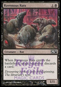 Ravenous Rats 4x FOIL MTG M13 Core Set Common MINT black - Picture 1 of 1