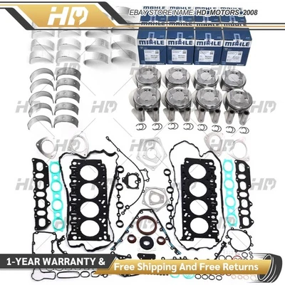 Engine Rebuild Overhaul Pistons Bearing Kit FOR Porsche Cayenne Turbo 4.5T M48 - Image 1 of 4