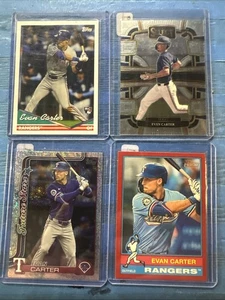 🔥💲 EVAN CARTER - Texas Rangers - (4) Lotto carte💲🔥 - Foto 1 di 5