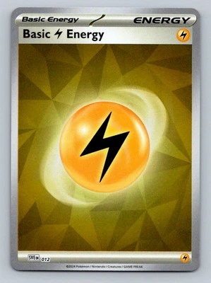 Pokemon Basic Lightning Energy SV07: Stellar Crown 012 Near Mint NM Reverse Holo - Image 1 of 2