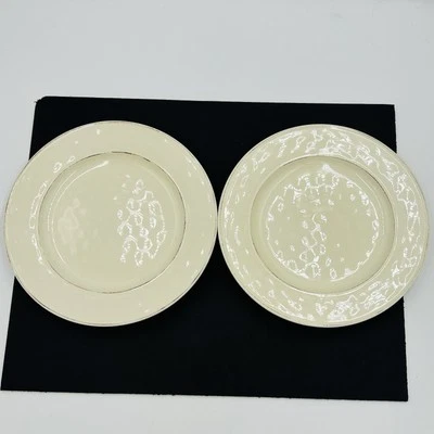 Juego de dos platos de cena Pier 1 Martillo Creme Brulee 10,75" crema martillada Foto 1 de 4