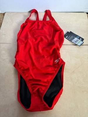 Traje de baño Speedo para mujer de una pieza Prolt Super Pro sólido, rojo Speedo 8/34 Foto 1 de 2