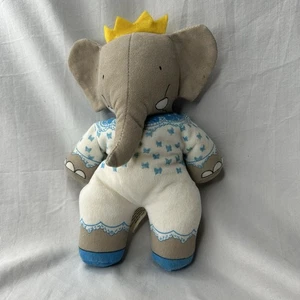 Vintage Babar Celeste King Elephant 1989 10” No Clothes *Blemishes - Picture 1 of 7