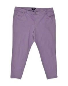 CHAPS Womens Slim Jeans W44 L28 Purple Cotton AP70 - Picture 1 of 5