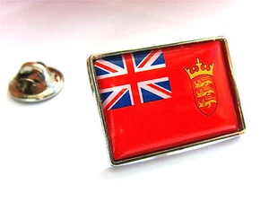 CIVIL ENSIGN OF JERSEY FLAG LAPEL PIN BADGE GIFT - Picture 1 of 1