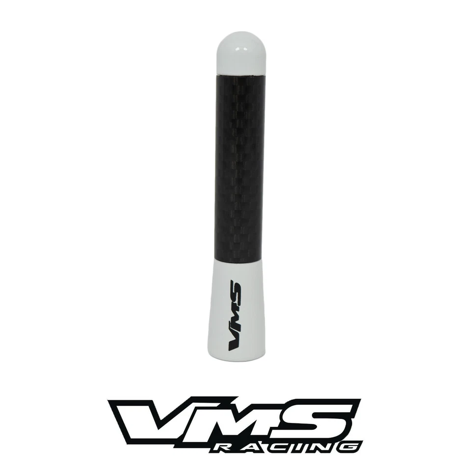 TOYOTA CELICA WHITE CARBON FIBER SHORT 3" INCH ANTENNA Foto 1 de 1