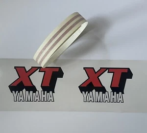 1979 Yamaha XT500F enduro fuel tank decals SET, FUEL TANK, OEM SPECS, NOS STYLE - Picture 1 of 1