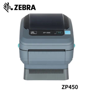 Zebra ZP450 Thermal Label Barcode Printer 1000 Labels Free Remote Tech Support - Picture 1 of 8