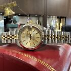ROLEX Oyster Perpetual Datejust 26mm Gold Tapestry Dial Ladies Watch