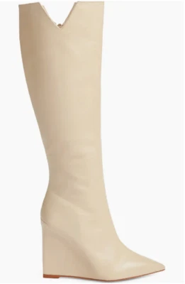 Nueva bota Schutz Asya corte cuña punta hasta la rodilla talla 7,5 precio de venta sugerido por el fabricante: 238 USD Foto 1 de 3