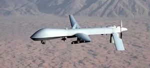 General Atomics MQ-1 Predator Remoted Piloted Aircraft Mahogany Wood Model Small - Picture 1 of 1