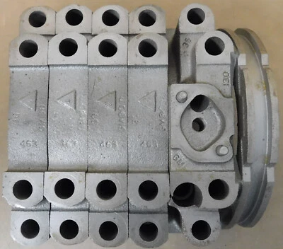 GM MK 5 & 6 4 Bolt Main Caps, 1 PC Seal Rear, Nodular Iron, W/Some Bolts - Image 1 of 4