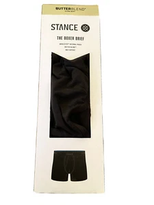 Mens Stance Staple Butter Blend Boxer Briefs Wholester Black XL 6 Inch - Picture 1 of 1