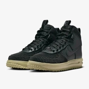 NEW Lunar Force 1 Duckboot Men's Size 9 Black/Black-Neutral Olive DZ5320-001 - Picture 1 of 8