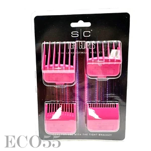 StyleCraft TIGHT GUARDS Set of 4 Double Magnetic Clipper Blade Attachments PINK - Picture 1 of 4