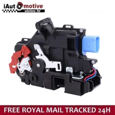 REAR LEFT PASSENGER SIDE CENTRAL DOOR LOCK For VW GOLF MK5 V 03>09 7 PINS ASH - Image 1 of 4