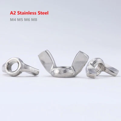Flügelmuttern Flügelmutter Edelstahl rostfrei Muttern A2 V2A M4 M5 M6 M8 - Bild 1 von 4