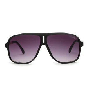 Fashion Men Womens Retro Unisex Sunglasses Matte Black Carrera Glasses With Box - Picture 1 of 8